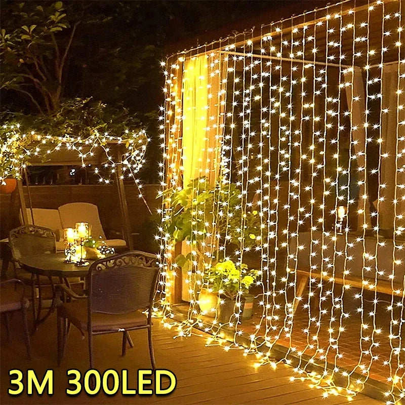 Luzes de Fada LED 3M - Decoração Mágica com 8 Modos e Conexão USB