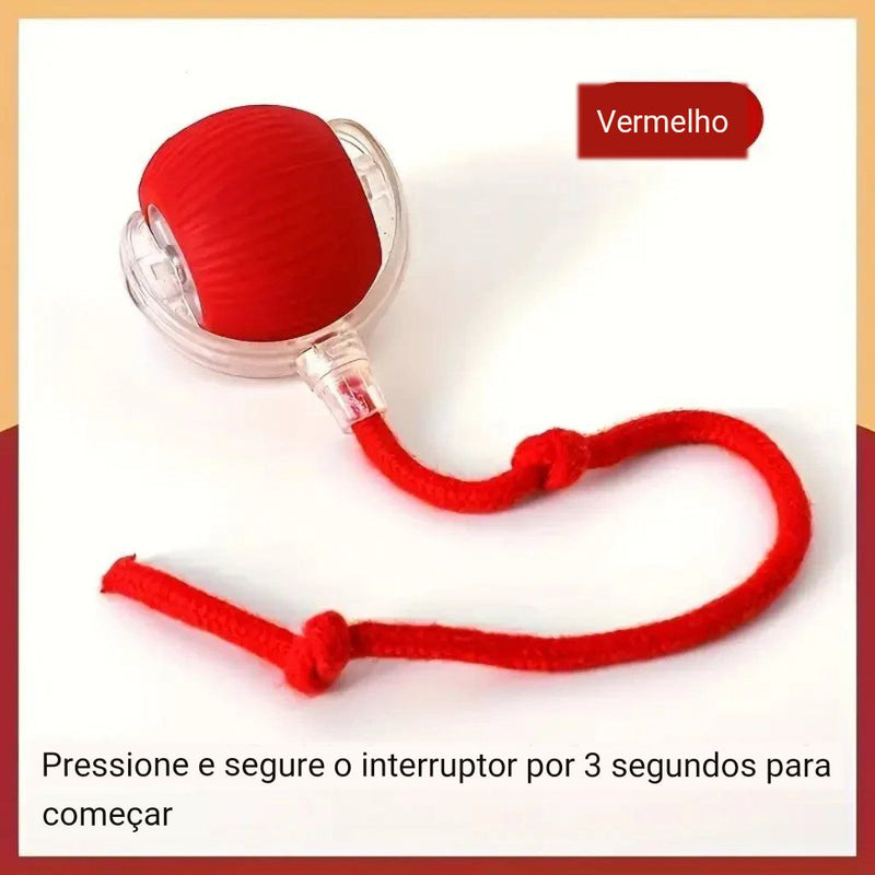 Bola de Brinquedo Inteligente para Pets - Diversão Interativa e Recarga USB