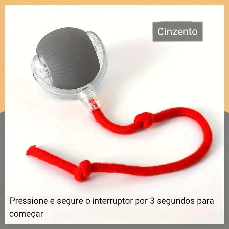 Bola de Brinquedo Inteligente para Pets - Diversão Interativa e Recarga USB