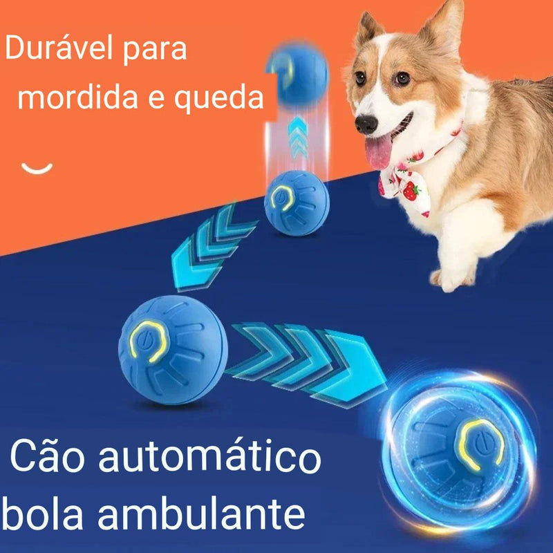 Bola de Brinquedo Inteligente para Pets - Diversão Interativa e Recarga USB