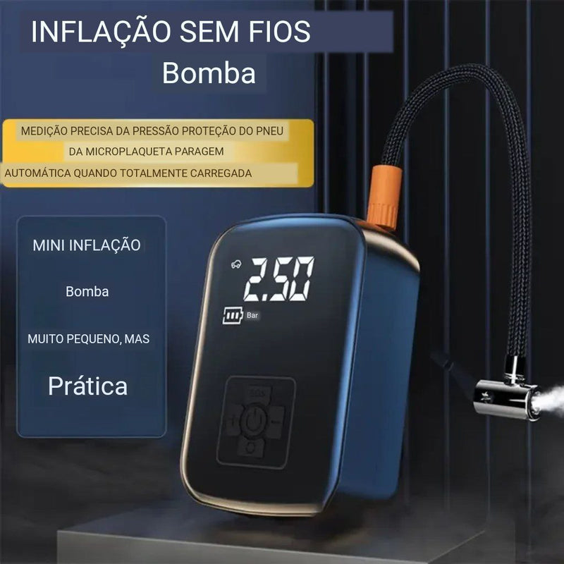 Bomba de Ar Compressora Elétrica - Potência e Versatilidade em 1 Dispositivo