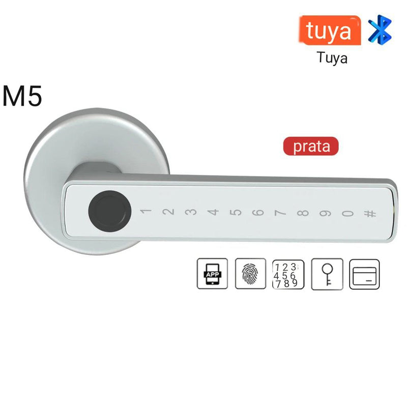 Fechadura Digital RAYKUBE - 5 Modos de Desbloqueio e Controle via App