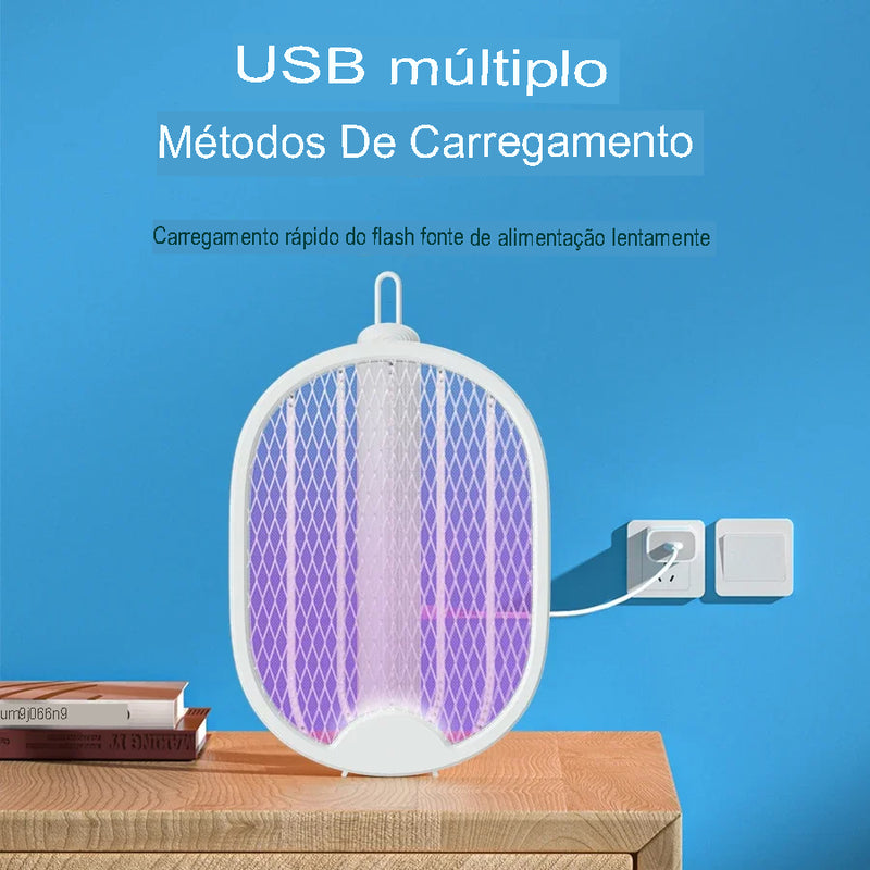 Mata-Mosquitos Dobrável USB – 3500 V de Potência